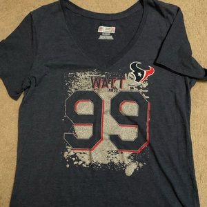 Texans JJ Watt 99 V neck T-shirt